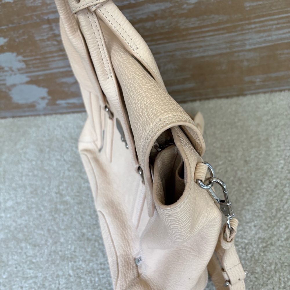 3.1 Phillip Lim Pashil Leather Satchel Crossbody Bag Tan Preppy Boho Light Tan - Picture 6 of 10